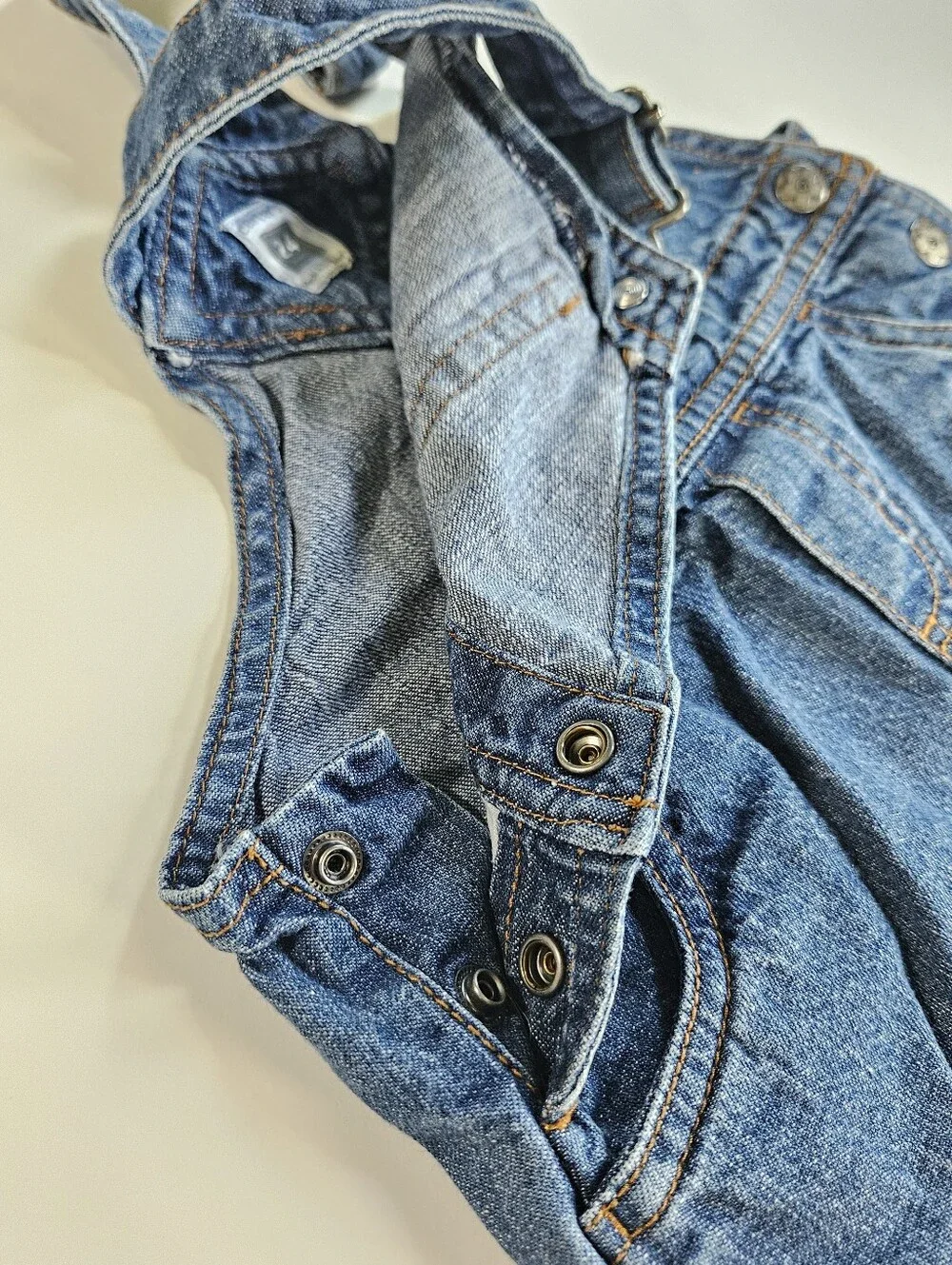 Carter's baby girl denim overall dress size 24 months